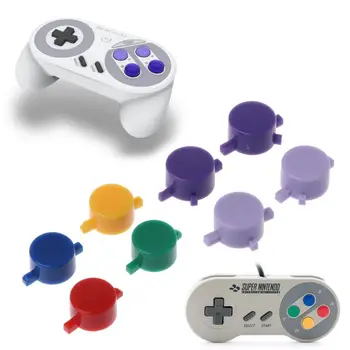 1 комплект пластиковых кнопок A, B, X, Y для замены контроллера Nintendo SFC SNES Super NES W91A
