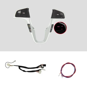 1 шт. Красная подсветка с Bluetooth для Hyundai VERNA SOLARIS Многофункциональные кнопки управления аудиосистемой на рулевом колесе