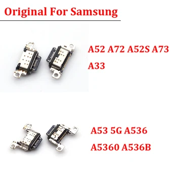 10 шт./лот Оригинальный Разъем Micro USB Порт Зарядки Джек Док-станция Для Samsung Galaxy A33 A53 A73 A52s 5G