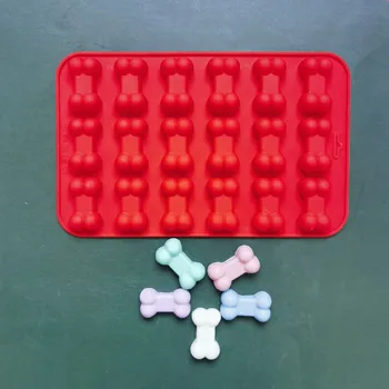 18-Луночный Лоток для Собачьей Кости Льда Шоколадная Форма для торта на Хэллоуин DIY Инструмент для выпечки 3D Кухонная Силиконовая Форма для выпечки