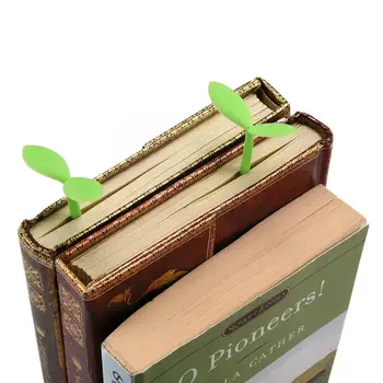 1шт Креативная милая Маленькая закладка в виде бутона травы, силиконовый маркер, книга для чтения бумажных пометок, Офисная книга для ростков, Канцелярские принадлежности, Новая книга R8K1
