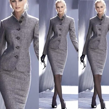 2021 Элегантная женская одежда для увядания Деловое пальто Двойка, сшитая на заказ для официальных вечеринок