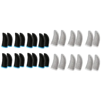 28шт 18-контактных накладок для пальцев из углеродного волокна для мобильных игр Pubg, накладок для пальцев на экран- 12шт белых и 16шт черных