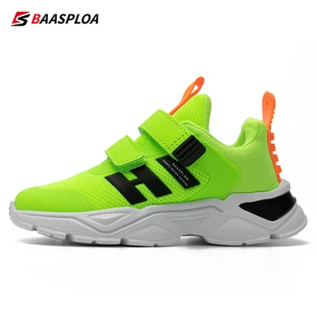 Baasploa / Новые детские легкие кроссовки, модные детские кроссовки для бега, удобная спортивная обувь для мальчиков и девочек, сетчатые кроссовки