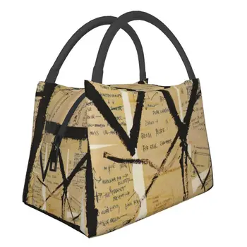 Crown От Jean Michel Basquiats, Термоизолированные сумки для ланча, Женские граффити, Переносной контейнер для ланча, Коробка для еды