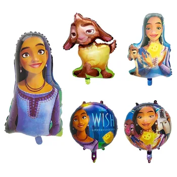 Disney Wish Фигурка козла Аша, воздушный шар, украшение для вечеринки в честь дня рождения для девочек и мальчиков, Детская игрушка, воздушный шар для душа, детский мультяшный подарок
