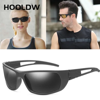 HOOLDW Винтажные поляризованные солнцезащитные очки Для мужчин и женщин, фирменный дизайн, Солнцезащитные очки, спорт на открытом воздухе, Рыбалка, Очки для вождения, очки для очков