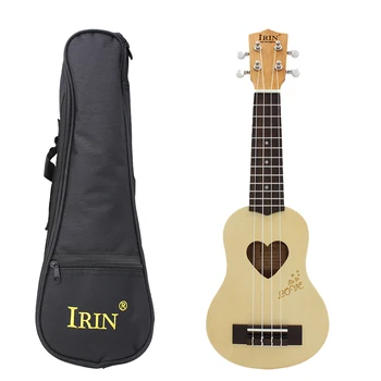 IRIN 17-дюймовая гавайская гитара с 4 струнами, мини-гавайская гитара в форме сердца, Гавайская гитара Guitarra, подарки для детей, струнные музыкальные инструменты