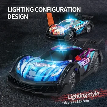 Jjrc 2,4 g Красочный легкий четырехпозиционный гоночный автомобиль для дрифта, детская электрическая радиоуправляемая модель автомобиля, игрушка, детский подарок на день рождения