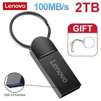 Lenovo 2TB USB Флэш-Накопитель USB 3.0 Pen Drive 2TB Высокоскоростная Флешка USB Memory 128 ГБ Флэш-Диск Водонепроницаемый Для Компьютера ПК ТВ
