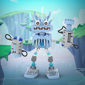 My Singing Monsters Wubbox Blue Милый робот Song Monsters Набор строительных блоков DIY Игрушка для детей Рождественские Подарки