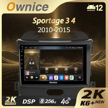 Ownice K6 + 2K для Kia Sportage 3 SL 2010-2016 Автомобильный Радио Мультимедийный Видеоплеер Навигация Стерео GPS Android 12 Без 2din Dvd