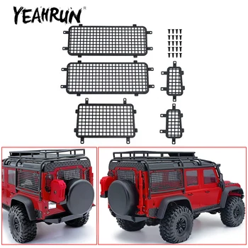 YEAHRUN Защитная сетка для окон из нержавеющей стали для TRX-4M Bronco Defender 1/18, запчасти для обновления модели радиоуправляемого гусеничного автомобиля TRX-4M