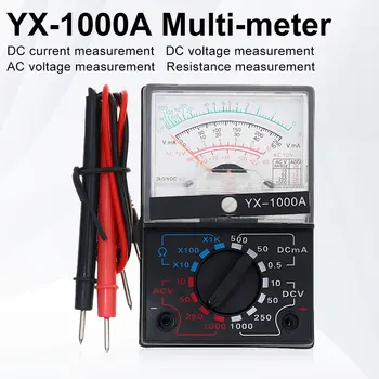 YX-1000A AC/DC Аналоговый мультиметр Высокоточный Вольтметр Амперметр Омметр Специализированные инструменты для электрика