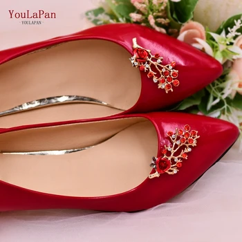 YouLaPan X46 Свадебные заколки для обуви, Пряжка со стразами, Декоративные Аксессуары для обуви, Цветочная Свадебная пряжка на высоких каблуках, Модная пряжка