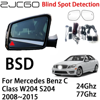 ZJCGO Автомобильная BSD Радарная Система Предупреждения Об Обнаружении Слепых Зон Предупреждение О Безопасности Вождения для Mercedes Benz C Class W204 S204 2008 ~ 2015