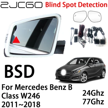 ZJCGO Автомобильная система предупреждения о радаре BSD для обнаружения слепых зон Предупреждение о безопасности вождения для Mercedes Benz B Class W246 2011 ~ 2018