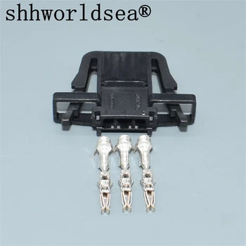 shhworldsea 3-контактный разъем 3B0972703 для автомобильного клаксона, 1,5 автомобильного провода, Дверной фонарь, заглушка задних фонарей для VW Skoda