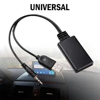 Автомобильный Bluetooth-кабель Универсальный автомобильный беспроводной Bluetooth-совместимый приемник USB 3,5 мм Aux Media Музыкальный плеер Bluetooth Аудиокабель