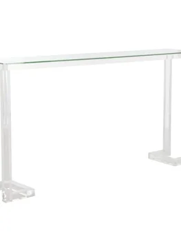 Акриловая прихожая, стеклянный стол, стол для украшения дома, прозрачный вход от стены до стены