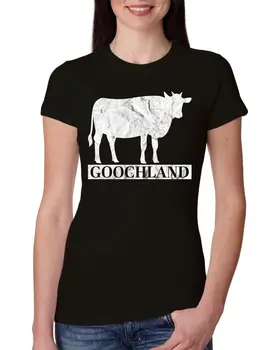 Богатые мужчины к северу от Ричмонда, Гучленд, белая корова, женская футболка Slim Fit Junior с длинными рукавами