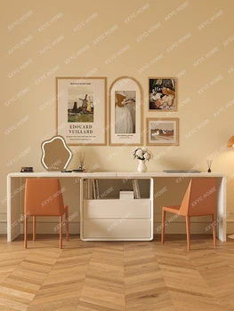 Встроенный комод для хранения В спальне Небольшой квартиры Современный стол для макияжа в скандинавском стиле из массива дерева