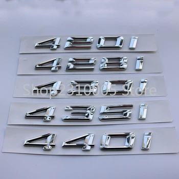 Для BMW 4 Серии 420i 428i 430i 435i 440i Хромированная Эмблема Значок Наклейка На Заднюю Крышку Багажника Слово Номер Буквы Наклейка С Логотипом F32 F33 F36