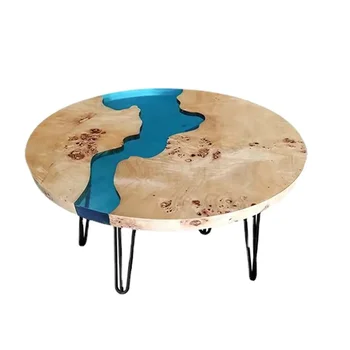 Журнальный столик с деревянным дизайном, круглый, Эстетичный Минималистичный Угловой Журнальный столик, Круглый шкаф для мебели для балкона салона красоты