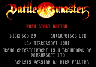 Игровая карта Battle Master 16bit MD для Sega Mega Drive для системы Genesis