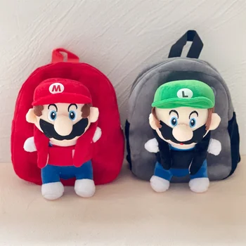 Игрушечный рюкзак Super Mario, детский рюкзак, Детские игрушки, подарки, плюшевые игрушки, школьный рюкзак Для мальчиков и девочек, школьная сумка с аниме-мультфильмом Mochila