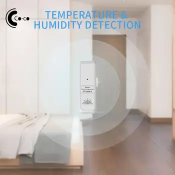 Измеритель температуры и влажности Bluetooth Smart Home 2023 Новое интеллектуальное приложение для управления Термометром, гигрометром, дисплеем данных Smart Life