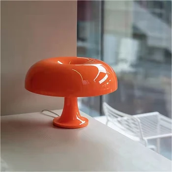 Итальянская дизайнерская светодиодная настольная лампа в виде гриба для прикроватной тумбочки в спальне отеля, декоративного освещения гостиной, современных минималистичных настольных ламп
