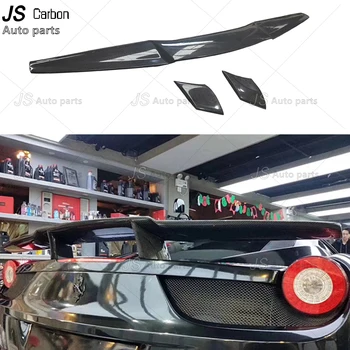 Карбоновое хвостовое крыло Задняя крышка автомобиля GT Спойлер для Ferrari 458 Крыло Автомобильные аксессуары для обновления внешнего вида Обвесы