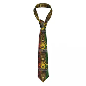 Классические ямайские галстуки Rasta Lion для свадебных мужчин на заказ Ямайские Галстуки растафарианского стиля Регги