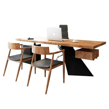 Коммерческая мебель для продажи на фабрике, роскошная мебель из массива дерева, Компьютерный офисный стол для руководителей