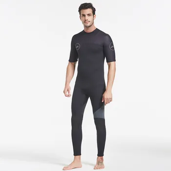 Комплект водолазный костюм толщиной 3 мм, цельный, с короткими рукавами и длинными штанами, теплый костюм для серфинга, на молнии, для плавания, костюм для мамы-ныряльщика
