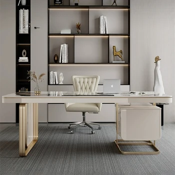 Компьютерный офисный стол для руководителя, Студенческий туалетный столик, Офисный стол для совещаний, мебель для салона Scrivania Con Cassetti
