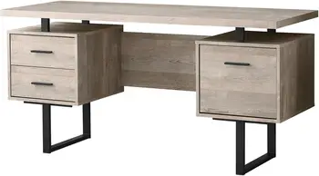 Компьютерный стол с выдвижными ящиками - Современный стиль - Компьютерный стол для дома и офиса на металлических ножках