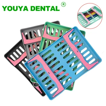 Коробка для стерилизации зубов с 10 отверстиями Шпатели с наполнителем из композитной смолы, футляр для инструментов, подставка для дезинфекционных лотков, Стоматологические инструменты