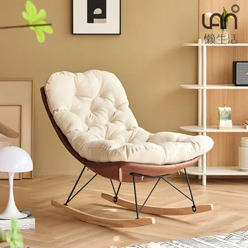 Кресло-качалка для гостиной, дизайнерские современные стулья в скандинавском стиле, белые домашние аксессуары Poltronas Para Sala Luxo