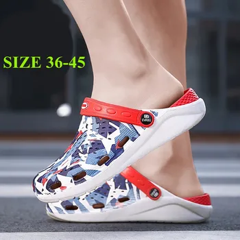 Летние сандалии Xiaomi, мужские тапочки, повседневная обувь, тапочки, камуфляжные сабо на платформе, пара садовых туфель, пляжные сандалии, размер 36-45