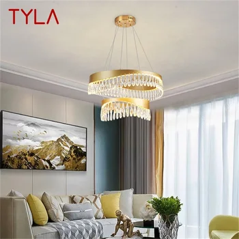 Люстра TYLA Подвесной Светильник Postmodern Gold Luxury Home LED Светильник для Гостиной Столовой