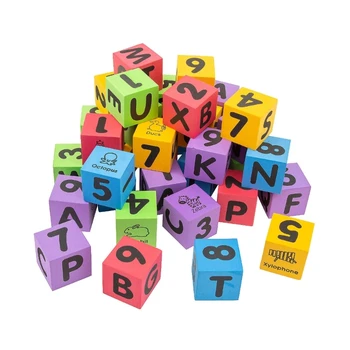 Набор пенопластовых кубиков Маленькие Разноцветные Пенопластовые алфавиты Кубики с точками Квадратные блоки 96BA