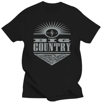 Новая мужская футболка шотландской рок-группы Big Country Stuart Adamson с круглым вырезом, мужская хлопковая футболка