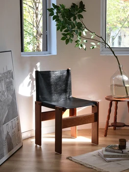 Обеденный стул из ясеня в стиле ретро, вощеный стул monk, скандинавское простое кресло для дома