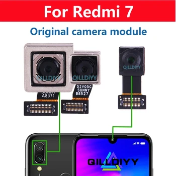 Оригинальная Камера Заднего Вида Спереди Для Xiaomi Redmi 7 Redmi7 Основной Фронтальный Модуль Камеры Гибкий Кабель Запасные Части
