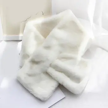 Осенне-зимний шарф, стильный уютный Однотонный Утолщенный Удобный Мягкий, сохраняющий тепло Женский Модный шарф