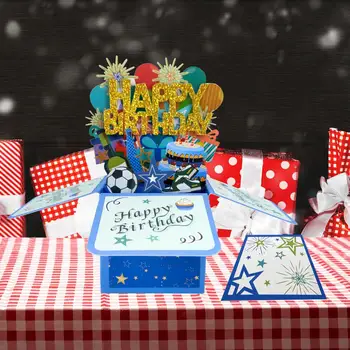 Открытка с Днем рождения, креативные открытки с запиской и конвертом, поздравительные открытки на день рождения, подарки на день рождения для взрослых и детей