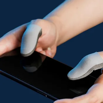 Перчатки из нано-серебряного волокна, игровой контроллер, высокочувствительный 3D сенсорный экран, рукава для пальцев, защита от пота, мужские кроватки для пальцев