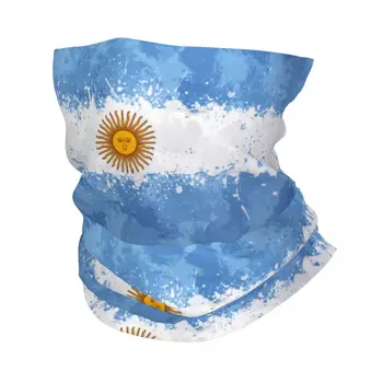 Повязка на шею с изображением флага Аргентины, Волшебный шарф с принтом, Многофункциональная маска для лица, Походная одежда для мужчин, женщин, взрослых Зимой